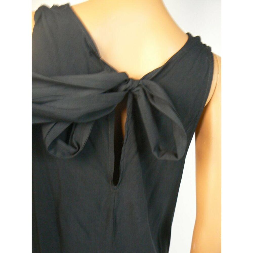 $158 Michael Stars Navy Blue Cowl Neck Keyhole Rounded Hem Shift Dress XS NEW - Picture 7 of 7